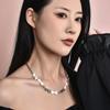 Stylish Individual Multi-bone Design Zircon Neck Chain For Women Trendy Fashion Jewelry