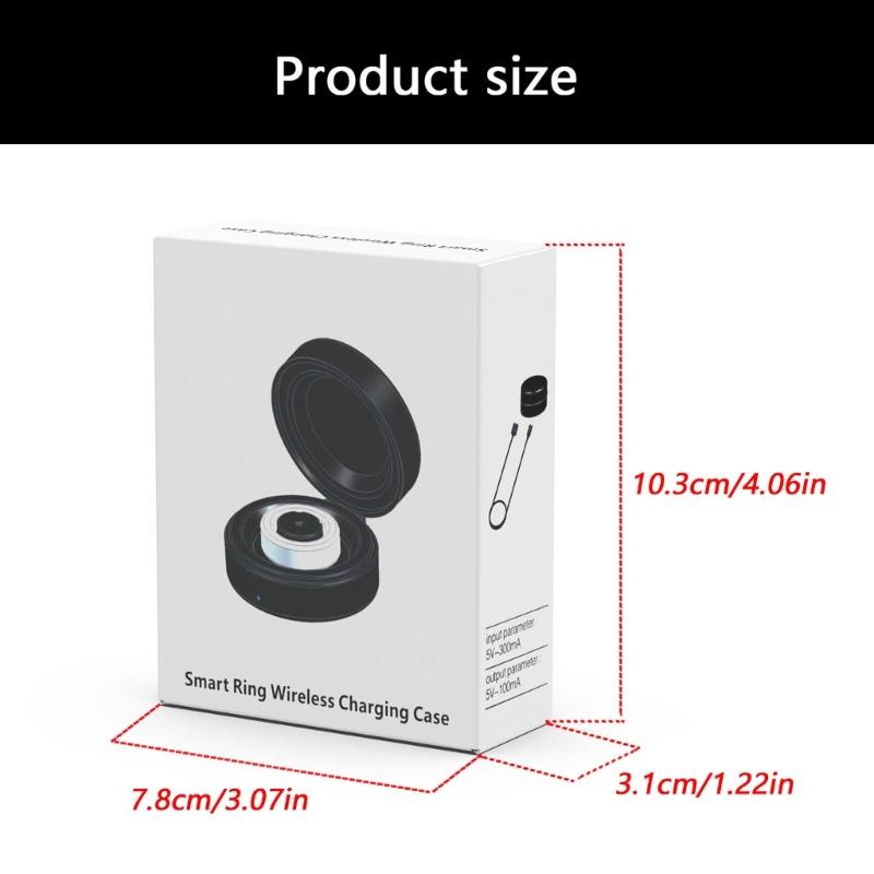 Travel Friendly Portable Charging Case Holder Suitable For Intelligent Rings Offering Accurate Fit Compact ABS Material