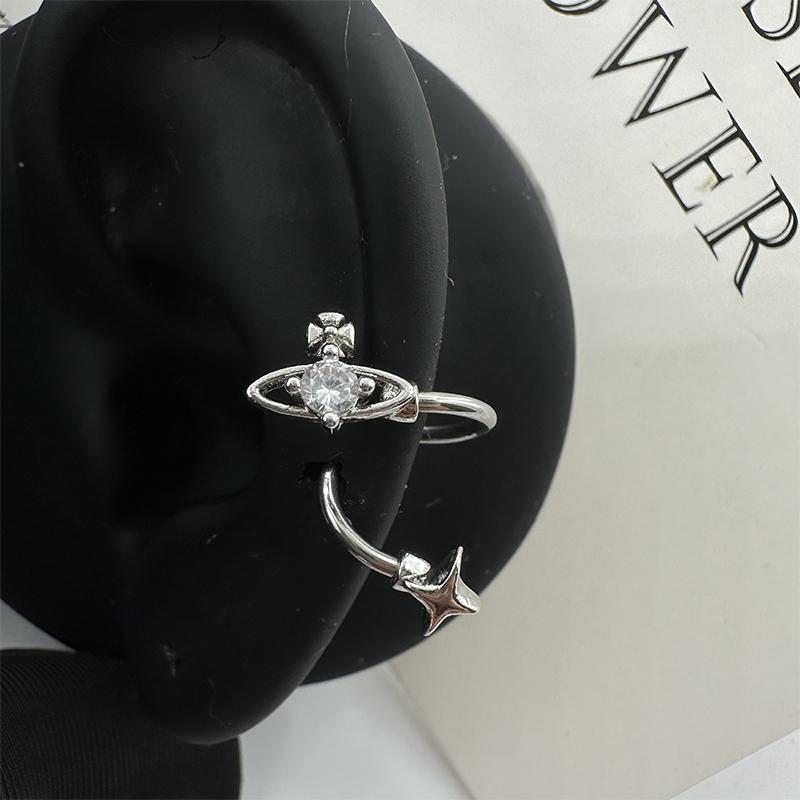 1Pcs S-Shaped Butterfly Saturn Surround Planet Spiral Ear Bone Nail For Women Ear Bone Ring Earrings Accessories