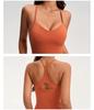 Débardeur Push-Up Sportif pour Femme Nude à Bretelles Fines avec Bonnets Rembourrés - Couche de Base Yoga & Fitness YG-1004