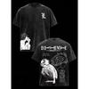 DEATH NOTE Manga T-shirt Vintage Washed Oversized T Shirt Men Women Casual Oversized Cotton Loose Comfortable Female Male Clothing