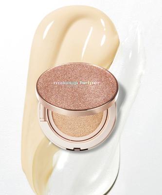 Makeup Helper Ampoule Glow Cushion 23g Rose Glitter