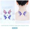 Rikalong Waterproof Glitter Butterfly Tattoo Stickers for Music Festival & Children's Face Makeup