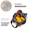 Skull Print Horror Skeleton Death Insulated Lunch Bag for Women Children Portable Food Boxes Thermal Lunch Box Tote
