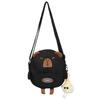 Capybara Polyester Cute Student Crossbody Bag Small Round Bag For Outfit Daily