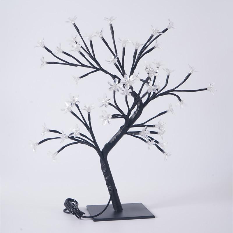 LED Table Lamp Light Rose Flower Tree USB Decoration Party Children's Room Gift