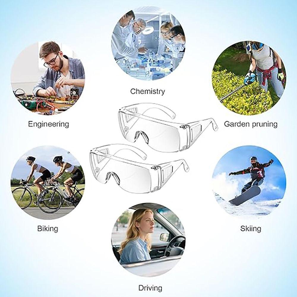 Scratch Resistant Safety Glasses Wrap-Around Cycling Goggles Professional Eyewear Unisex