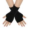 Autumn/Winter Jacquard Wool Wrist Guards Half-Finger Gloves for Men & Women