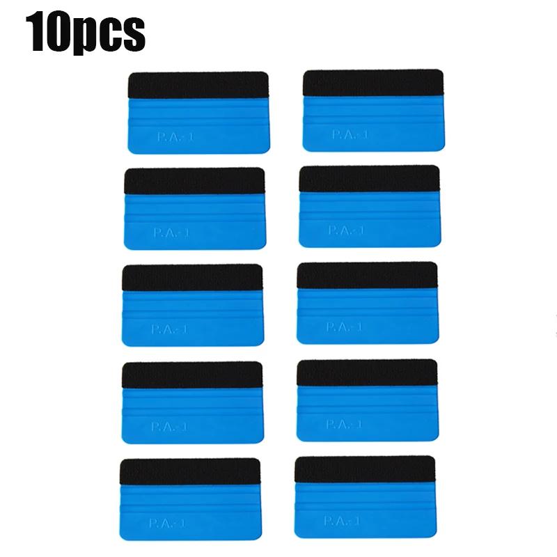 Car Vinyl Wrap Film Squeegee Scraper Foil Wrapping Suede Felt Scraper Auto Car Styling Sticker Window Tint Tools Cleaning Blue