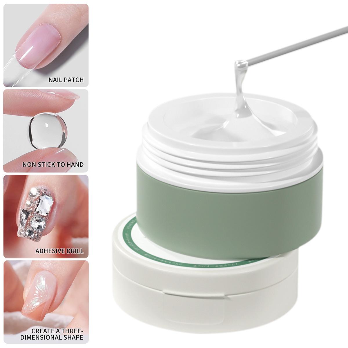 

Solid Patch UV Gel Nail Adhesive - Super Sticky, Non-Flowing, Nail-Friendly