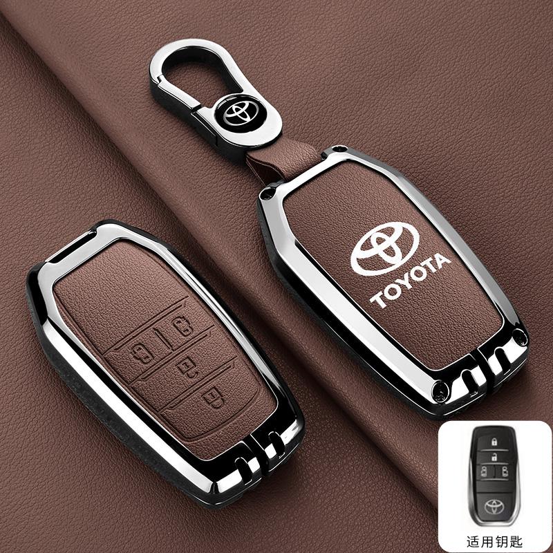 4/5 Button Fashion Zinc Alloy Car Key Cover Shell Bag Accessories For Toyota Noah Voxy Trunk 2022 2023 2024 Alphard 2020 2021