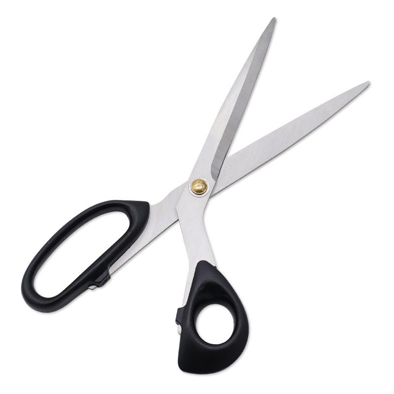 Straight Head Stainless Steel Sharp Blade Korean Barbecue Clips ABS Handle Household Vegetables Salad Kitchen Scissors