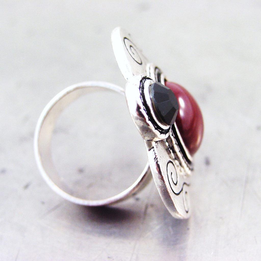 NOA [G5749] - Red 'Love' Designer Ring