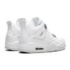 Air Jordan 4 Retro GS Pure Money 2017 Kids Sneakers White Metallic-Silver Pure-Platinum 408452-100