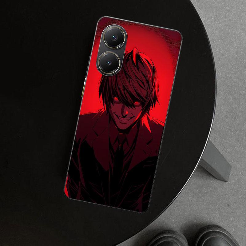 N-Note D-Death Yagami Light Phone Case Cover for Xiaomi Poco X6 X5 X7 Pro F7 Ultra Redmi 15C 15 13C 13 12C 12 10C 10 10A 9C 9A 9