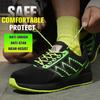Men's Anti-Snare Steel Toe Anti-Puncture Safety Shoes Lightweight Comfortable Work Boots for Outdoor Workshop Durable Industrial