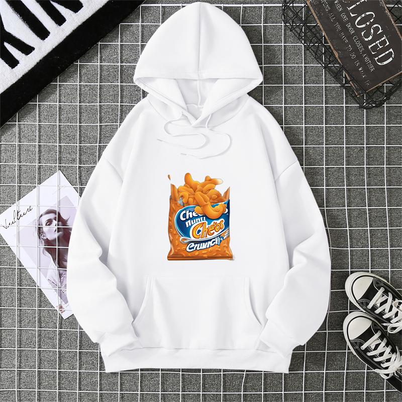 Spring Summer Women's Hoodie 3D Kawaii Printed Fashion Casual Long Sleeve Round Neck Top Loose Large Size Clothing
