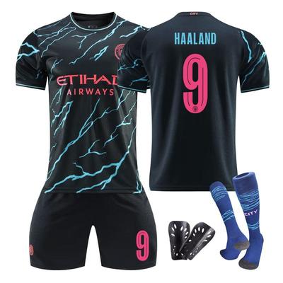 2324 Manchester City Two Champions League Edition Adults Children's Student Training Set Jersey Athletic Wear Men's Women's Football