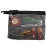 TAKASUE Camouflage Transparent Pouch - Camouflage, for Airsoft, Tools, Small Items, Waterproof, Outdoor, Fishing, Cable Management (M, Digital Camo)