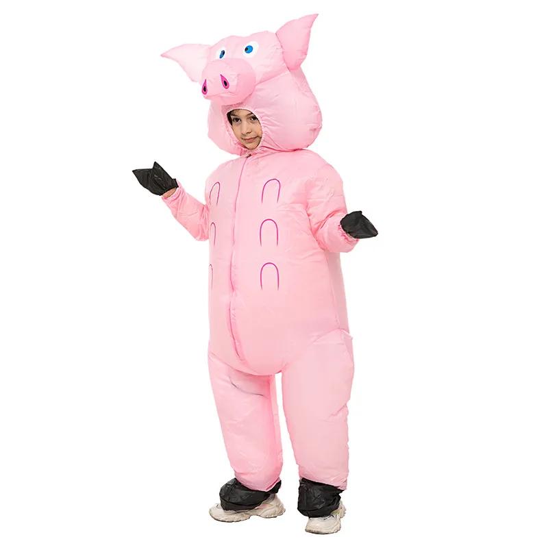Heiße Jungen Mädchen Flamingo Dinosaurier aufblasbares Kostüm Lustiger Anzug Halloween Weihnachten Purim Anime Party Cosplay Kostüme