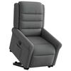 VidaXL Fauteuil inclinable électrique gris foncé tissu 3303335
