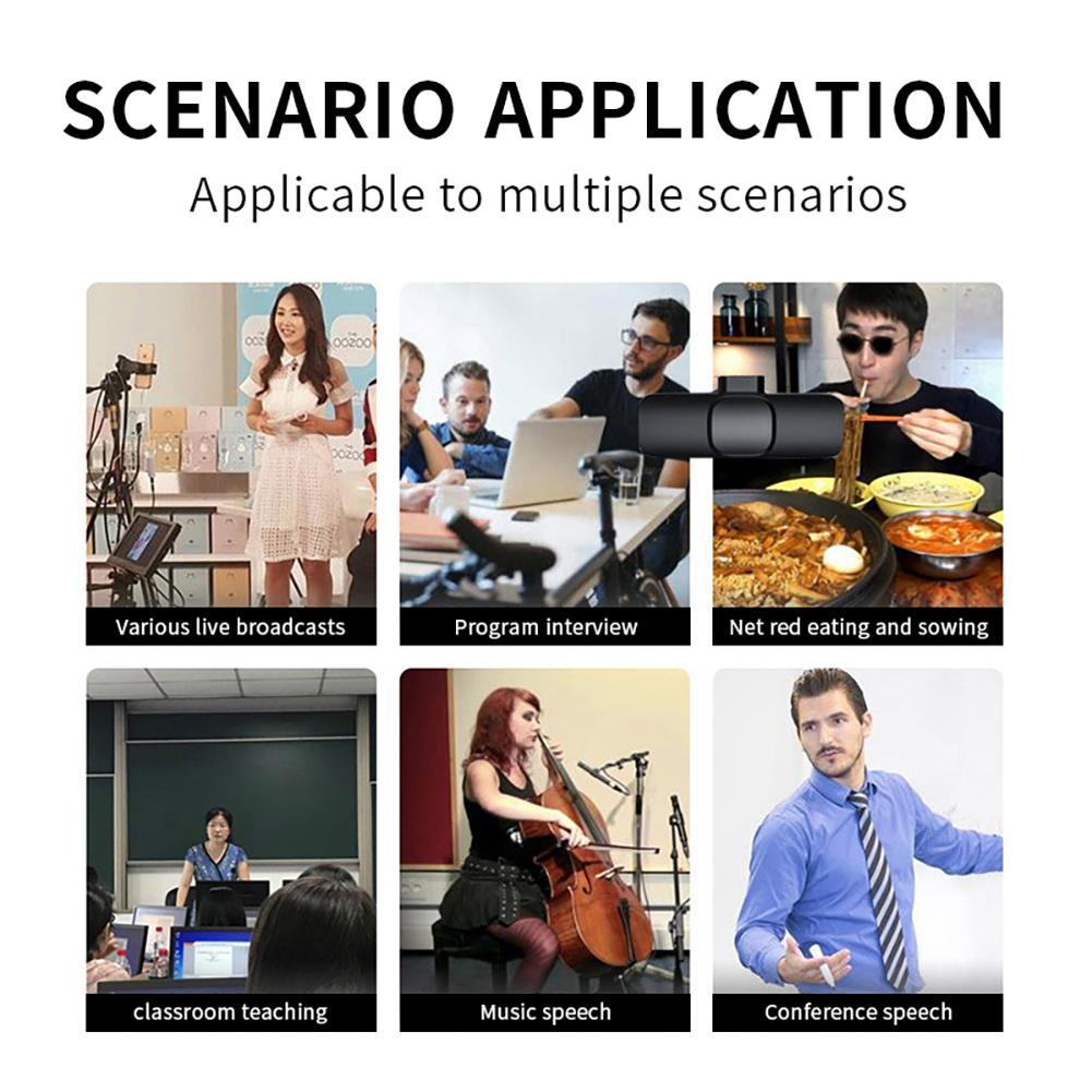 Upgraded (Plug-Play) Wireless Lapel Lavalier Microphone for iPhone iPad Recording,YouTube Facebook Live Stream,Vlog, Auto-Sync Wireless Mic