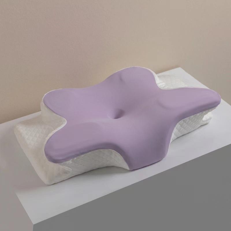 5 Colors Butterfly Neck Pillow Memory Foam Orthopedic Cervical Support Pillow for Pain Relief and Health Care