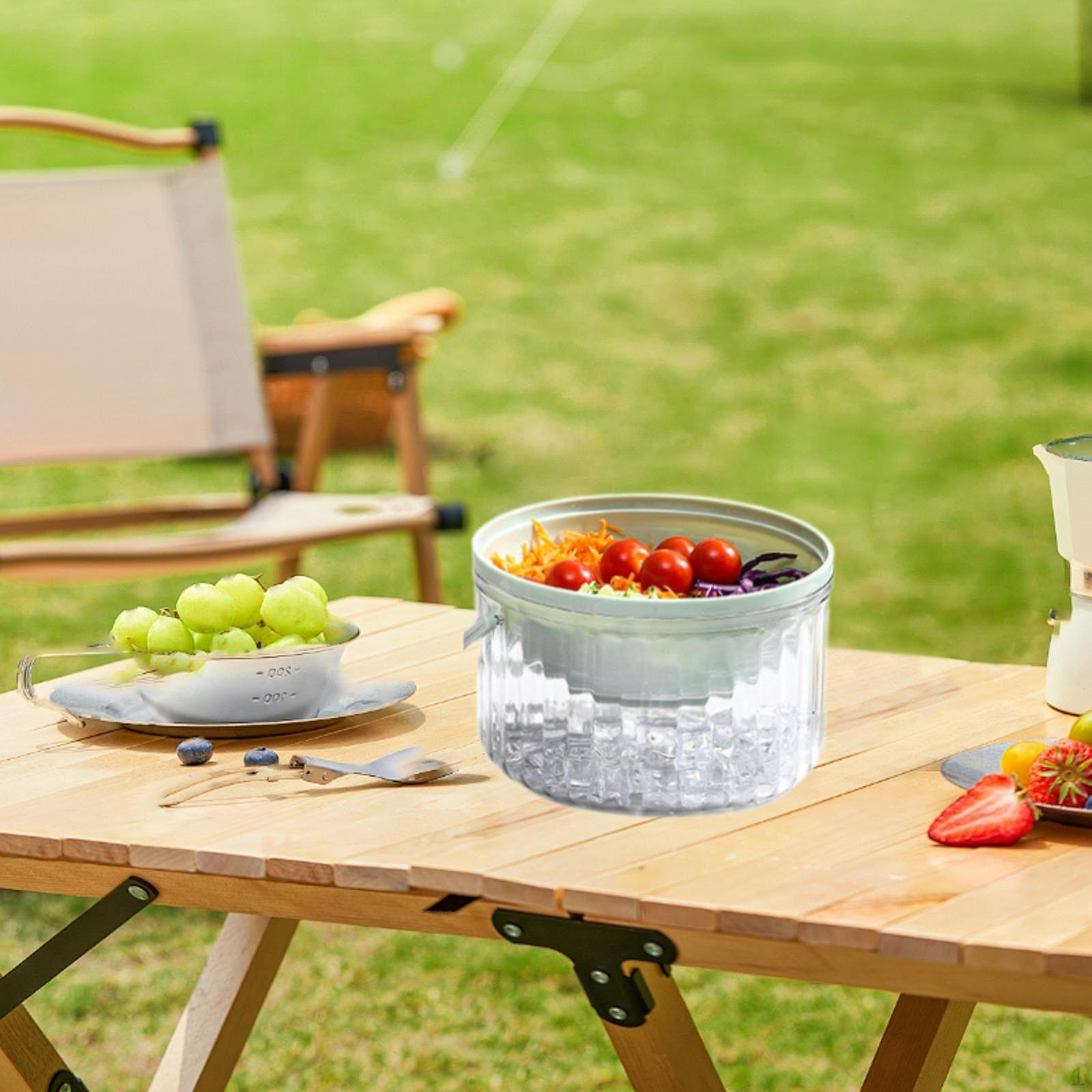 

Набор салатниц Fresh Harvest с поддоном для льда зелёный