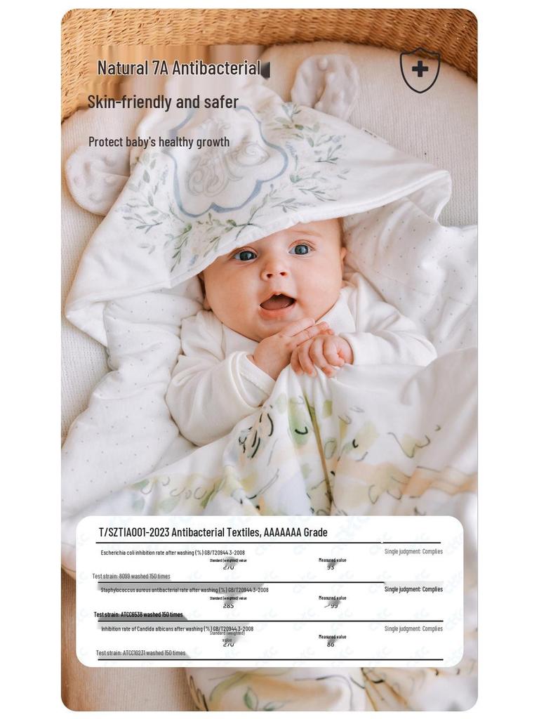 Newborn Baby Swaddle Blanket with Mulberry Silk - Velvet Plush for Delivery Room and Home