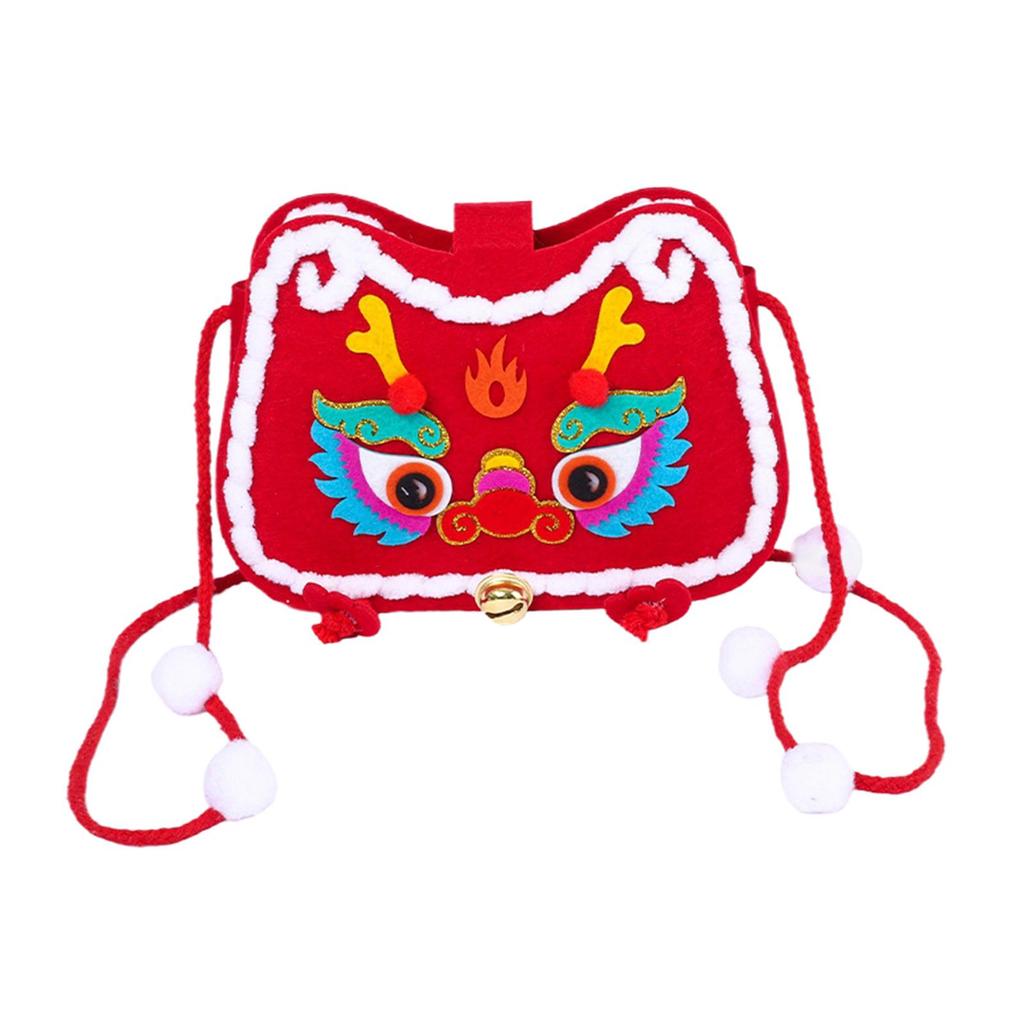 Girls DIY Bags Making Kit DIY Parts Hardware Sew Accessories Felt Cloth Shoulder Bag Sewing Material for Theme Party Birthday