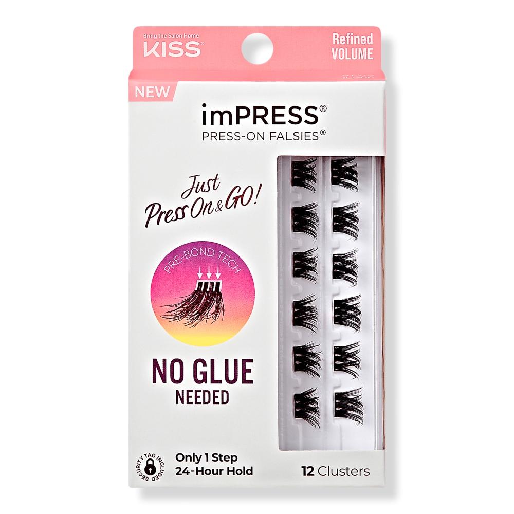 

Kiss imPRESS Press On Falsies Кластеры для ресниц Refined Volume 12 ct