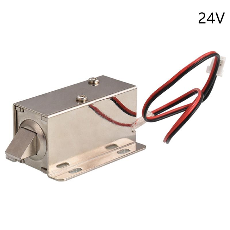 12V DC Mini 2728 Solenoid Lock - Electromagnetic Control Cabinet/Drawer Lock, Intelligent Auto Lock for Home Improvement