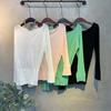 C S In The Room One Off Shoulder Button Long Sleeve Knit 4ColorS C