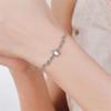 Neue schöne bunte Mondstein Hirsch 925 Sterling Silber Schmuck frische Geweih Tier Kristall beliebte Armbänder SL088