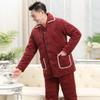 Yalu Men's Thickened Coral Fleece Winter Pajama Set