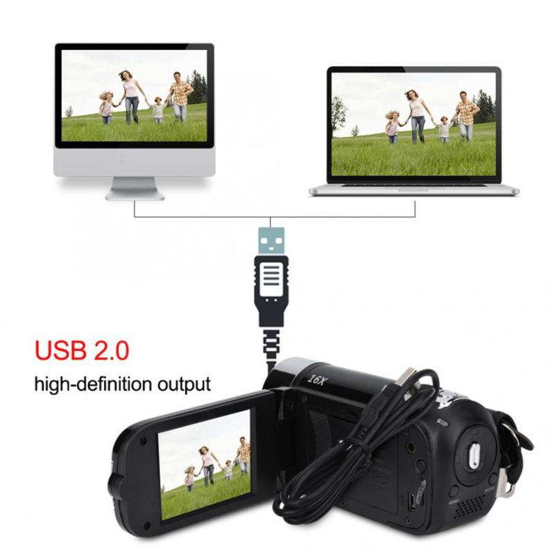 

1080P, 16MP, 16x цифровий зум, DV камера, камера нічного бачення 1080P Full HD EU