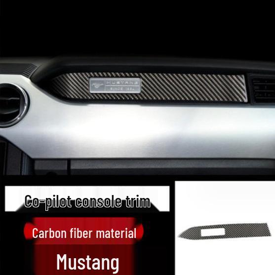 Ford Mustang Kohlefaser Interieur Zierleisten-Set: Konsole, Lenkrad, Schalthebel, Lüftungsdüse