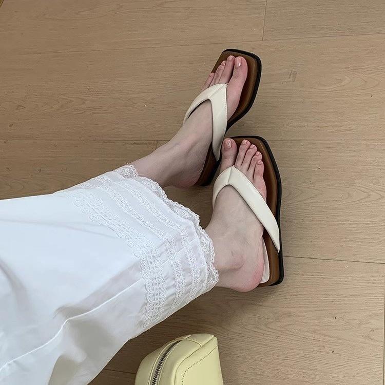 

Мода 2025 Лето Минималистичные Массивные Платформенные Вьетнамки Мягкая Подошва Элегантные Пляжные Сандалии Удобные Повседневные Шлепанцы Для Улицы 40