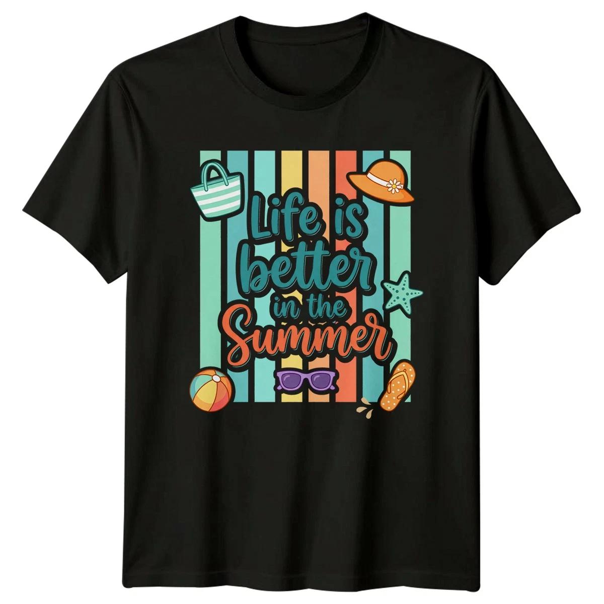 Life Is Better In The Womens T-Shirt Summer Vacation Beach Gift For Her M