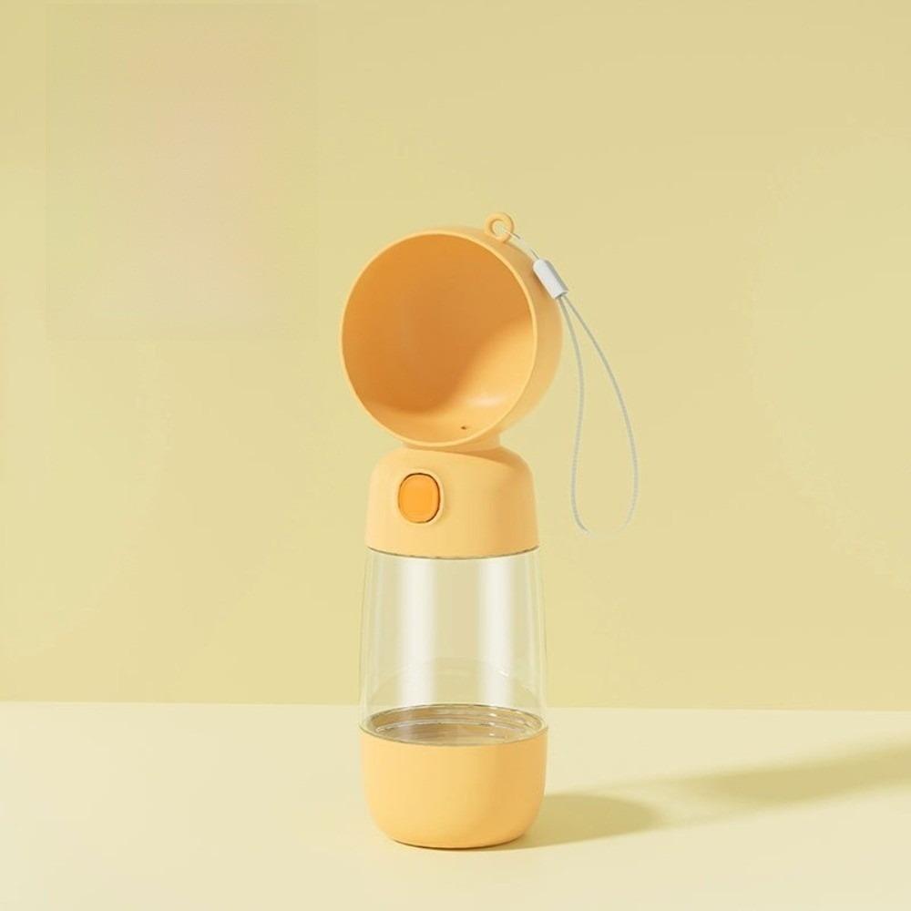 

2 in 1 Pet Water Bottle Easy To Clean Dog Drinking Bottle Pet Food Containers Outdoor жёлтый