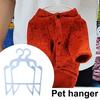 2Pcs Pet Clothes Hangers Slot Design Non-slip Pet Clothes Organizer Compact Storage Rack Pet Supplies