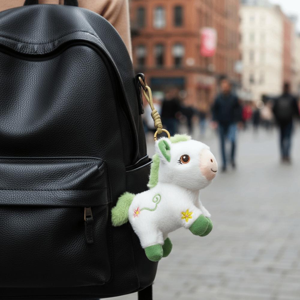 PP Cotton Vintage Pony Plush Keychain Mascot Chinese Horse Plush Keyring  Year of Horse