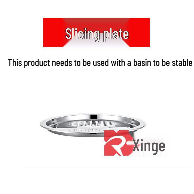 Multi-Functional Stainless Steel Grating and Slicing Bowl