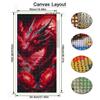 Colorful Dragons and Flowers Large Size Diamond Painting New Collection Animals Diy Full Drill Rhinestone Embroidery Mosaic Cross Stitch Kits