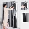 100% Blackout Curtain Self Adhesive Punch Free Bedroom Sunshade Insulation Privacy Window Curtain Door Balcony Sun Protection