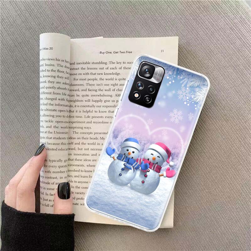 

Santa Claus and Elk in Winter Phone Case For Xiaomi Redmi Note 14 Pro 12 Plus 12S 10 11 Pro 4G 5G 9T 9S 8T 10S 11T 11S 11E 9 8 C Redmi Note 9S(9 Pro)