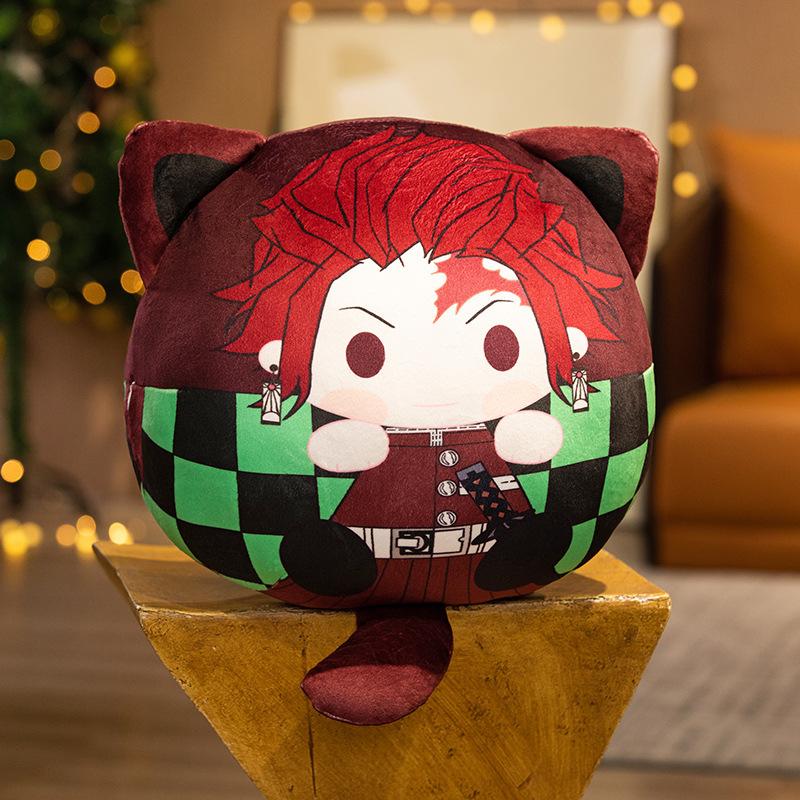 Demon Slayer Peripherals Tanjiro Nezuko Pendant Zenitsu Kocho Ninja Inosuke Plush Doll Anime Gift Collection