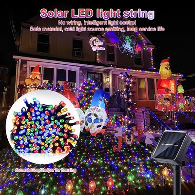 300LED Outdoor Solar Lights String Fairy Lights 8 Pattern Garden Wedding Decoration Waterproof