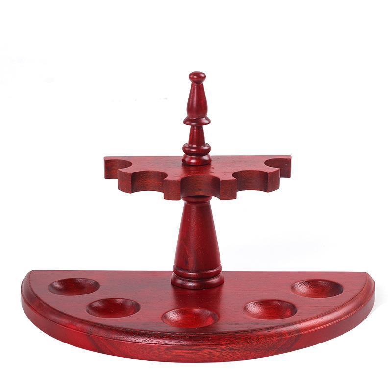 2/3/5 Pipes Wooden Pipe Stand Rack Smoking Tools Holder Straight Line Vertical Romanesque Style More Styles 3 Colors Durable
