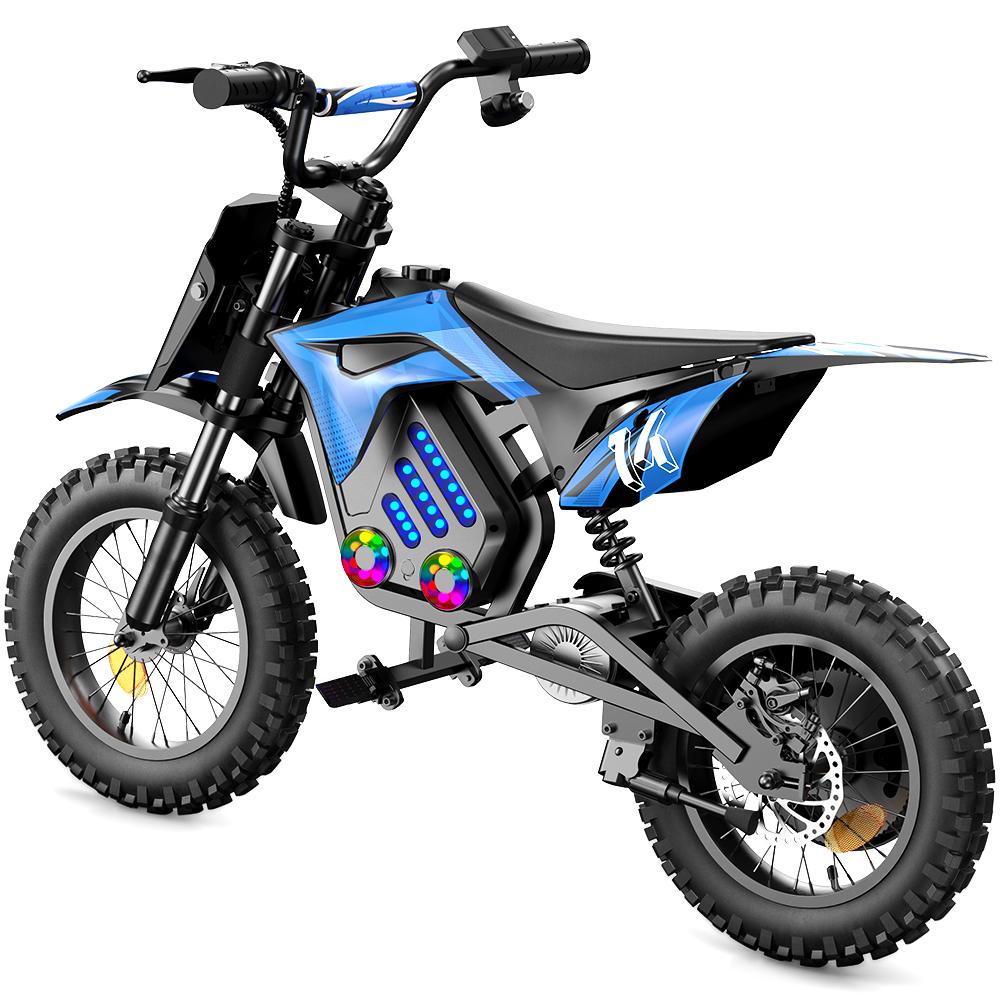 iScooter A14 Children's Electric Motorcycle 36V5.2Ah Battery 500W Motor 14 Inch Tires With Front And Rear Dual Shock Absorption